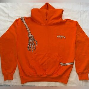 Godspeed NY R.O.D Hoodie Skeleton Orange NWOT Size XL